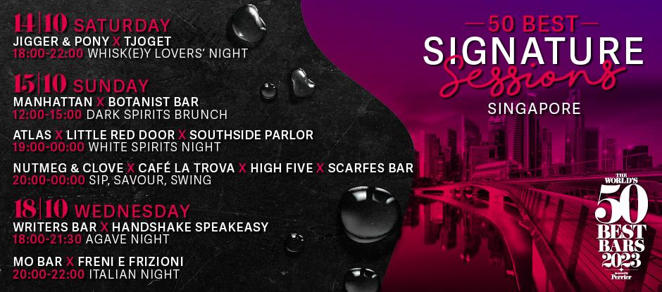 50 Best Signature Sessions to debut at The World’s 50 Best Bars in Singapore